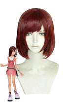 Kingdom Hearts III Kairi Short Straight Wine Red Cosplay Wigs - lemailwigs