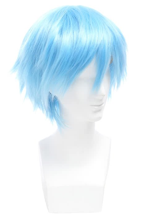 Kuroko No Basuke Basketball Kuroko Tetsuya Short Blue Synthetic Male Cosplay Wigs - lemailwigs