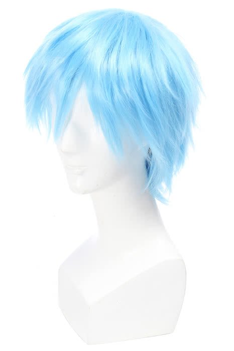 Kuroko No Basuke Basketball Kuroko Tetsuya Short Blue Synthetic Male Cosplay Wigs - lemailwigs