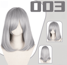 L - email Wig 24 Colors Black White Gray Brown 40cm General Cosplay Wigs - lemailwigs
