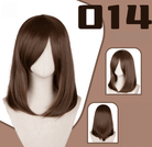 L - email Wig 24 Colors Black White Gray Brown 40cm General Cosplay Wigs - lemailwigs