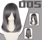 L - email Wig 24 Colors Black White Gray Brown 40cm General Cosplay Wigs - lemailwigs