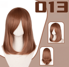 L - email Wig 24 Colors Black White Gray Brown 40cm General Cosplay Wigs - lemailwigs