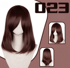 L - email Wig 24 Colors Black White Gray Brown 40cm General Cosplay Wigs - lemailwigs