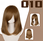 L - email Wig 24 Colors Black White Gray Brown 40cm General Cosplay Wigs - lemailwigs