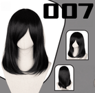L - email Wig 24 Colors Black White Gray Brown 40cm General Cosplay Wigs - lemailwigs