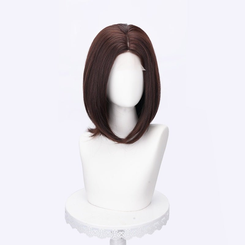 L-email Wig 35cm Short Straight Multi-Color Lace Front Cosplay Wig - lemailwigs
