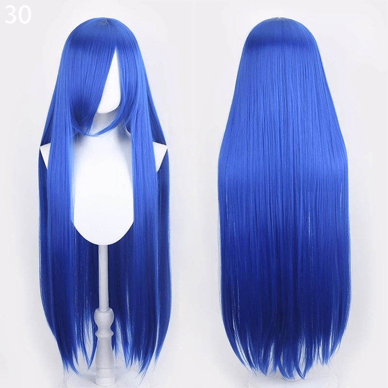 L - email Wig 41 Colors 100cm Long Straight General Cosplay Wigs - lemailwigs