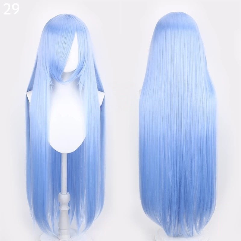 L - email Wig 41 Colors 100cm Long Straight General Cosplay Wigs - lemailwigs