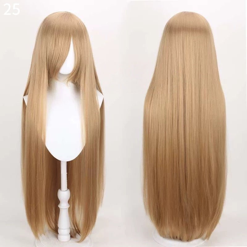 L - email Wig 41 Colors 100cm Long Straight General Cosplay Wigs - lemailwigs