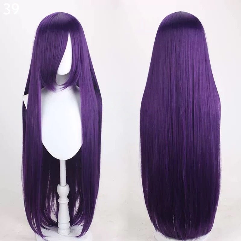 L - email Wig 41 Colors 100cm Long Straight General Cosplay Wigs - lemailwigs