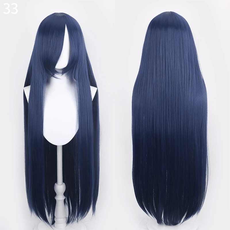 L - email Wig 41 Colors 100cm Long Straight General Cosplay Wigs - lemailwigs