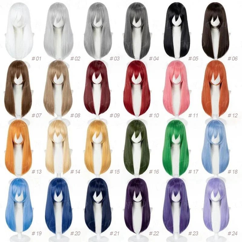 L - email Wig 48 Colors 60cm Basic Cosplay Wigs - lemailwigs