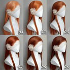 L - email Wig 6 Colors 13×4 Hand Hook 80cm Long Straight Font Lace Wig - lemailwigs