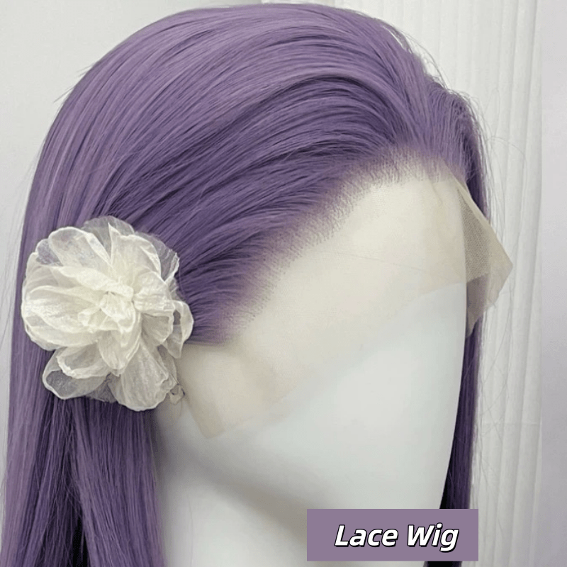 L - email Wig 9 Colors 13×4 Hand Hook 80cm Long Straight Font Lace Wig - lemailwigs
