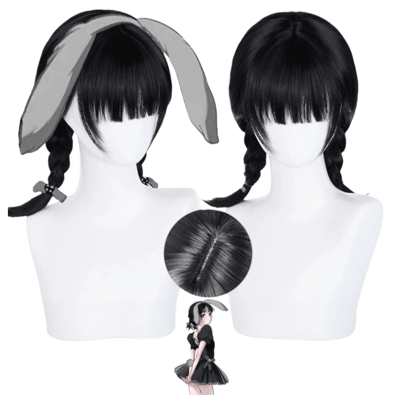 L - email Wig Alien Stage 3rd Anniversary Sua Bunny Cafe Maid Cosplay Wig - lemailwigs