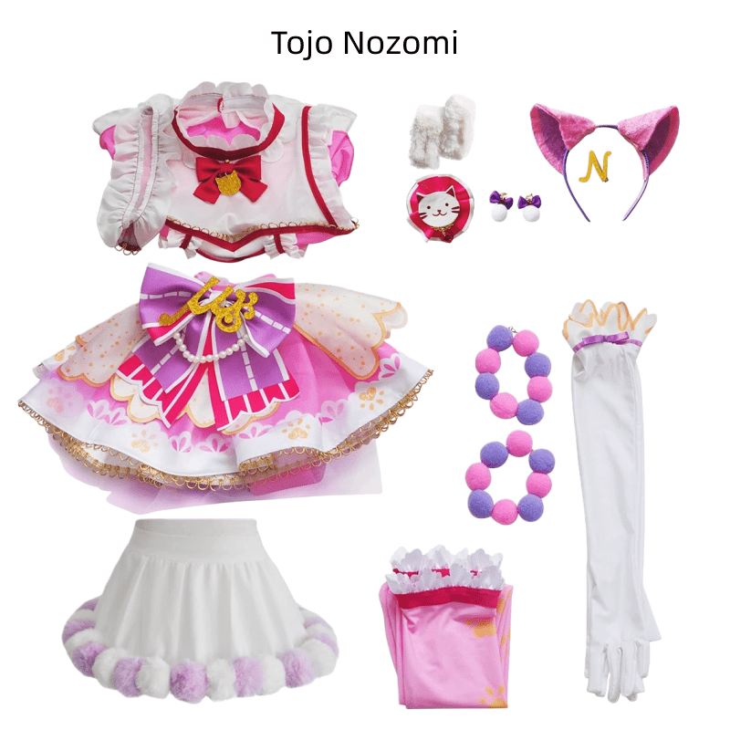 Lovelive Kotori Minami Nozomi Tojo Umi Sonoda Honoka Kosaka Rin Hoshizora Eli Ayase Maki Nishikino Nico Yazawa Hanayo Koizumi Cosplay Costume - lemailwigs