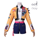 L - email Wig Anime Movie Huntrix Kpop Demon Hunter Rumi Cosplay Costume & Wig Full Set - lemailwigs