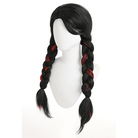 L - email Wig Bayonetta Black Mixed Red Cosplay Wig - lemailwigs