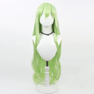 L - email Wig Blue Archive Highlander Railroad School Green Cosplay Wig - lemailwigs