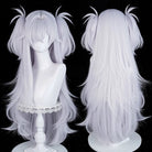 L - email Wig Blue Archive Itagaki Kanoe Silver Purple 90cm Long Halloween Cosplay Wig - lemailwigs