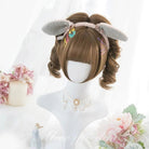 L - email Wig Brown Double Ponytail Curly Lolita Wig - lemailwigs