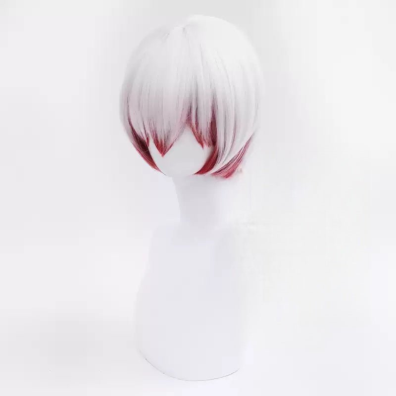 L - email Wig Bungo Stray Dogs Saigiku Jouno Color Mixing Short Cosplay Wig - lemailwigs