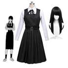 L - email Wig Chainsaw Man Asa Mitaka Cosplay Costume And Wig Full Set - lemailwigs