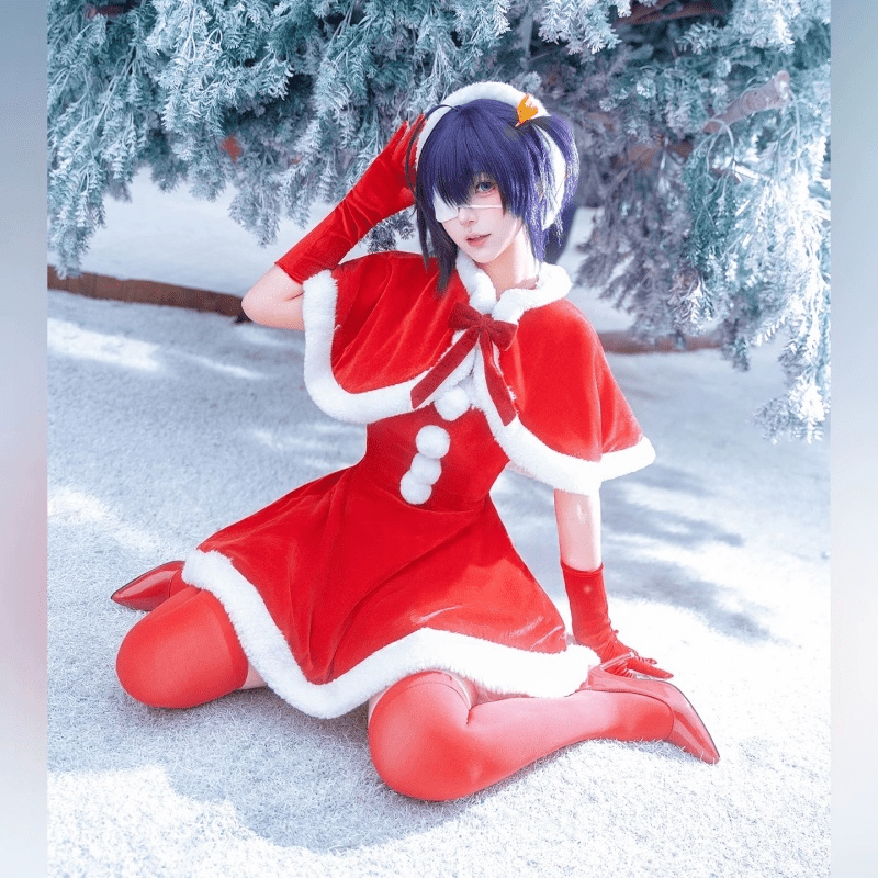 L - email Wig Christmas Red Festive Cosplay Costume - lemailwigs