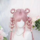 L - email Wig Daily Casual Long Synthetic Hair Fashion Pink Lolita Wig - lemailwigs