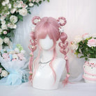 L - email Wig Daily Casual Long Synthetic Hair Fashion Pink Lolita Wig - lemailwigs