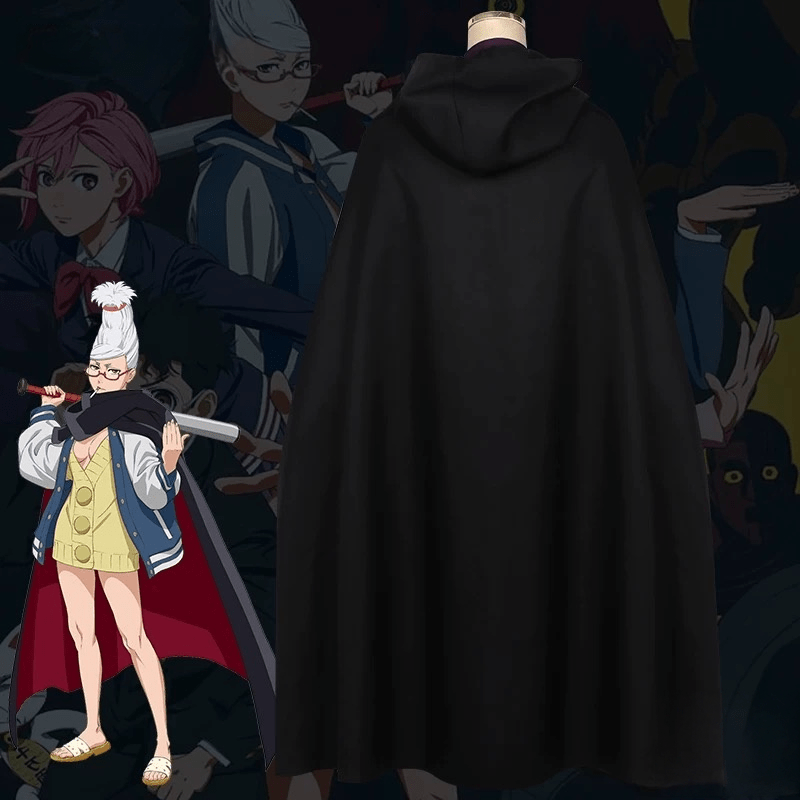 L - email Wig Dandadan Seiko Ayase Set And Wig Anime Halloween Cosplay Costume Full Set - lemailwigs