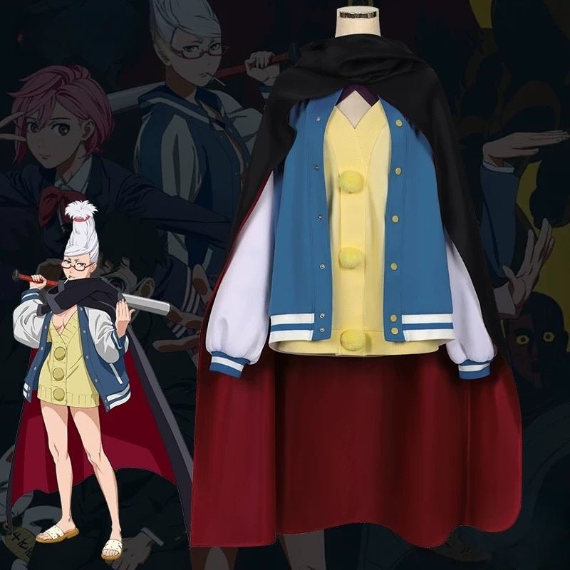 L - email Wig Dandadan Seiko Ayase Set And Wig Anime Halloween Cosplay Costume Full Set - lemailwigs