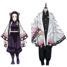 L - email Wig Demon Slayer Kanae Kocho Kid's Halloween Cosplay Costume - lemailwigs