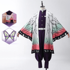 L - email Wig Demon Slayer Kocho Shinobu Uniform Halloween Cosplay Costume And Wig Full Set - lemailwigs