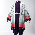 L - email Wig Demon Slayer Kocho Shinobu Uniform Halloween Cosplay Costume And Wig Full Set - lemailwigs