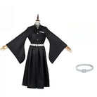 L - email Wig Demon Slayer Muichiro Tokito Kid's Halloween Cosplay Costume - lemailwigs