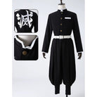 L - email Wig Demon Slayer Tanjirou Kamado Uniform Halloween Cosplay Costume And Wig Full Set - lemailwigs