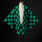 L - email Wig Demon Slayer Tanjirou Kamado Uniform Halloween Cosplay Costume And Wig Full Set - lemailwigs