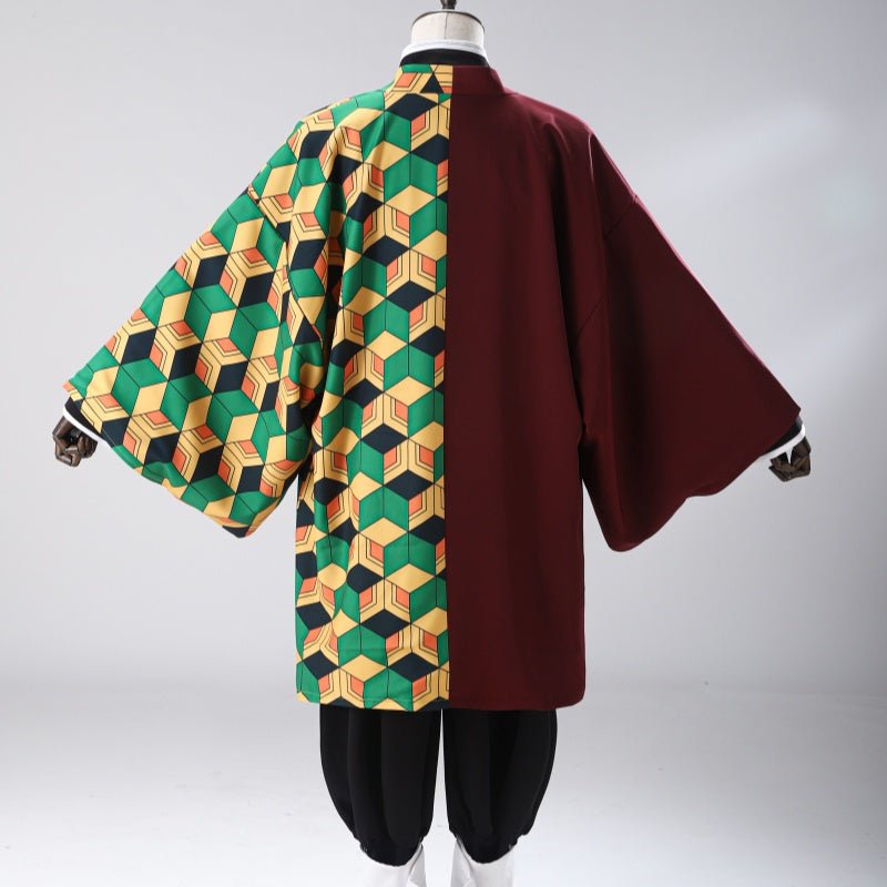 L - email Wig Demon Slayer Tomioka Giyuu Uniform Halloween Cosplay Costume And Wig Full Set - lemailwigs