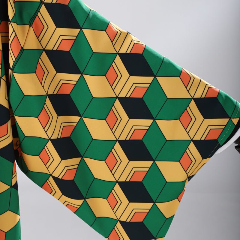 L - email Wig Demon Slayer Tomioka Giyuu Uniform Halloween Cosplay Costume And Wig Full Set - lemailwigs