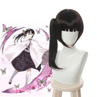 L - email Wig Demon Slayer Tsuyuri Kanao Uniform Halloween Cosplay Costume And Wig Full Set - lemailwigs
