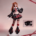 L - email Wig EVA Asuka Langley Rock Band Cosplay Costume And Wig Full Set - lemailwigs