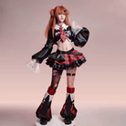 L - email Wig EVA Asuka Langley Rock Band Cosplay Costume And Wig Full Set - lemailwigs