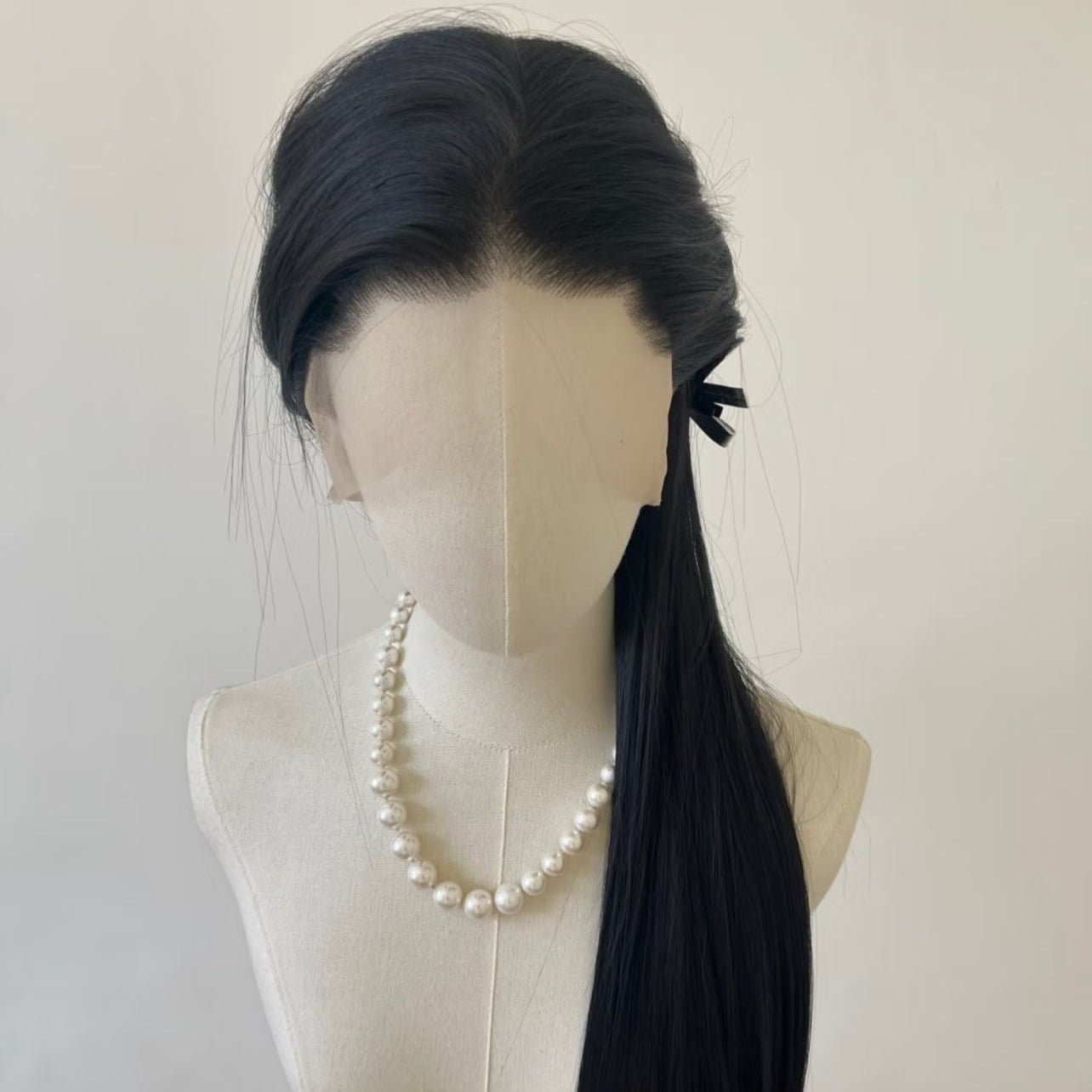 L - email Wig Full Lace Wig Blonde Black Long Straight Base Wig - lemailwigs