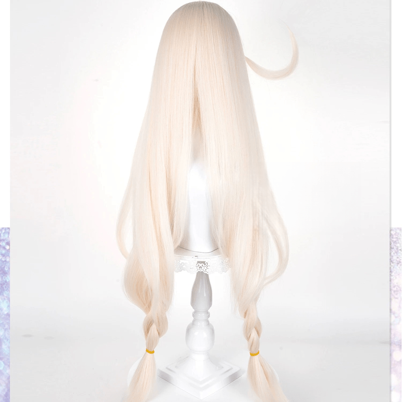 L - email Wig Genshin Impact Alice Pink - gold 98cm Halloween Cosplay Wig - lemailwigs