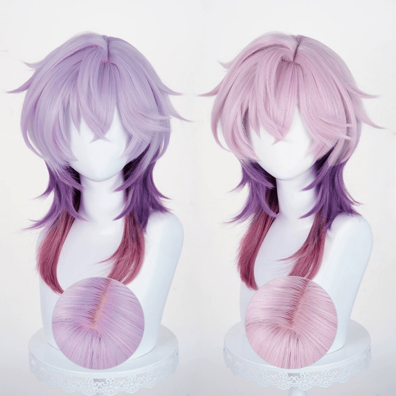 L - email Wig Genshin Impact Durin 55cm Mixed Colors Cosplay Wig - lemailwigs