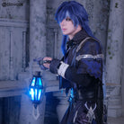L - email Wig Genshin Impact Flins Blue Gradient 85cm Halloween Cosplay Wig - lemailwigs