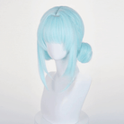 L - email Wig Genshin Impact Ineffa Light Blue 30cm Short Halloween Cosplay Wig - lemailwigs