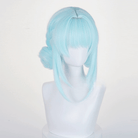 L - email Wig Genshin Impact Ineffa Light Blue 30cm Short Halloween Cosplay Wig - lemailwigs